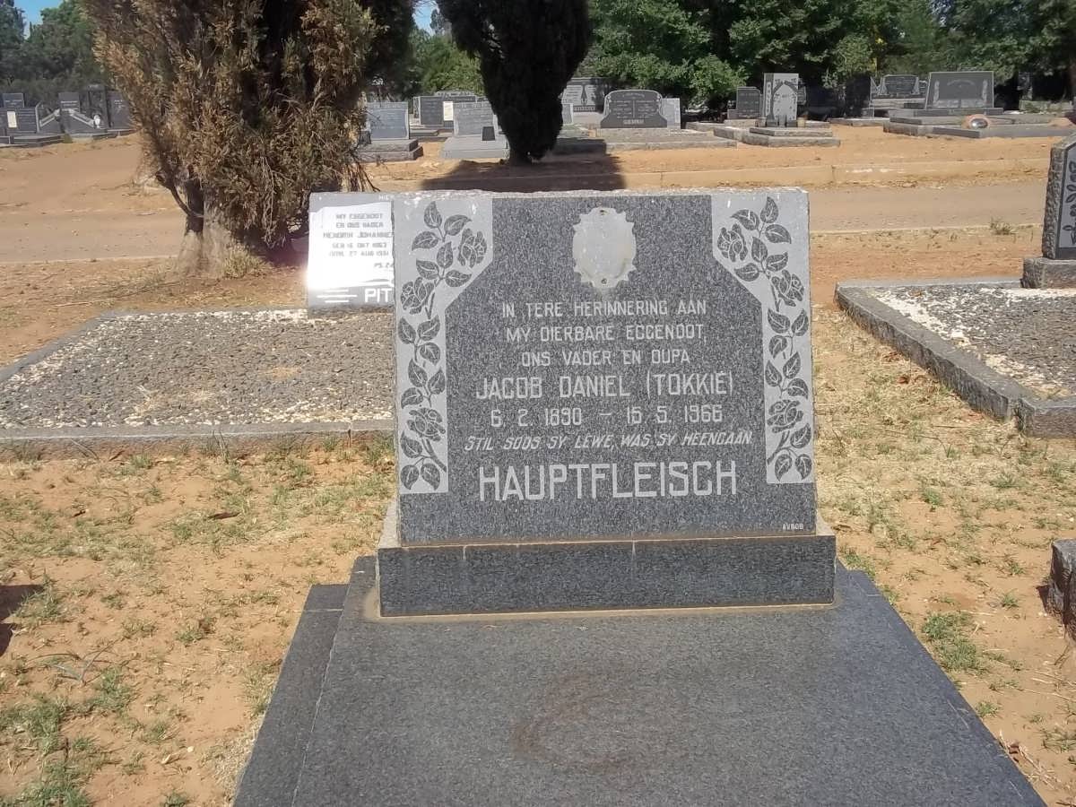 HAUPTFLEISCH Jacob Daniel 1890-1966