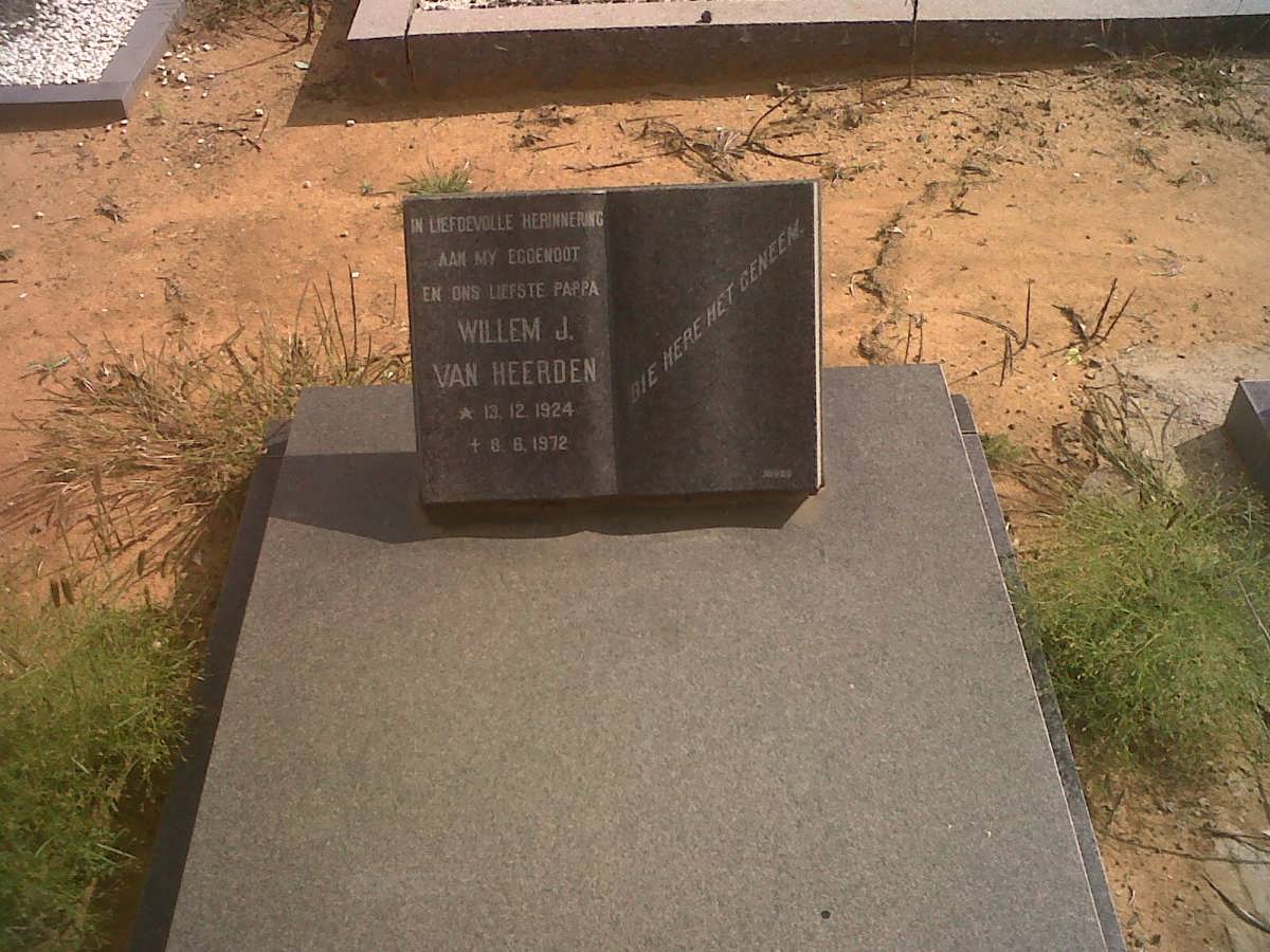 HEERDEN Willem J., van 1924-1972