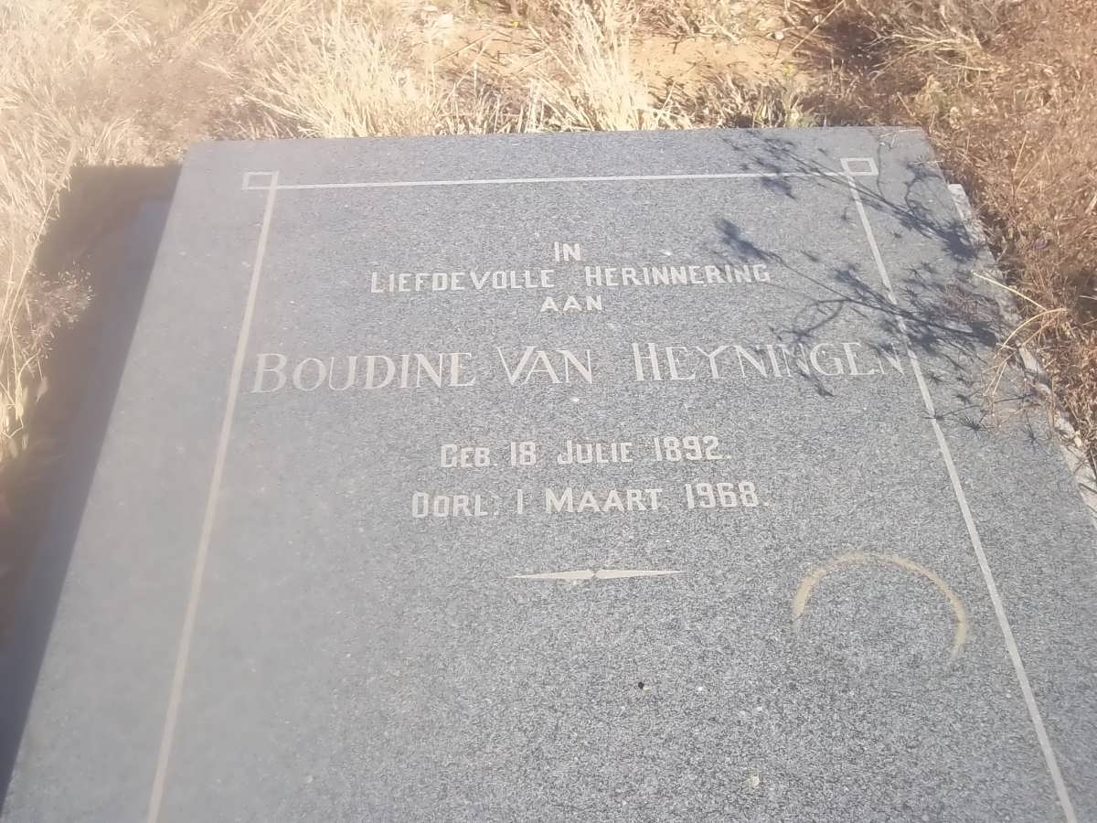 HEYNINGEN Boudine, van 1892-1968