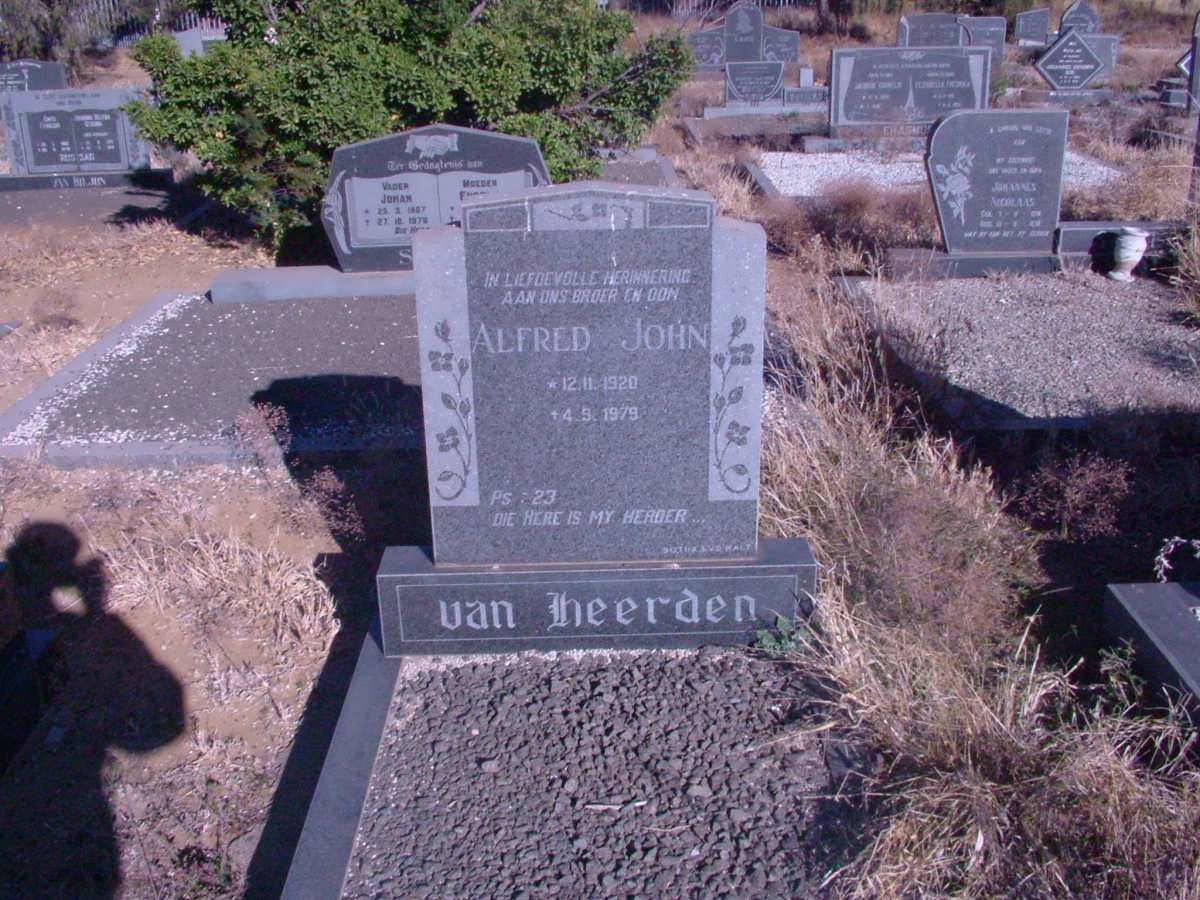HEERDEN Alfred Johan, van 1920-1979