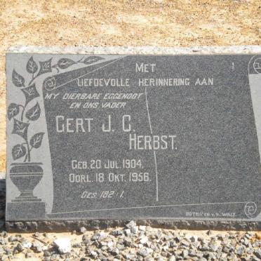 HERBST Gert J.C. 1904-1956