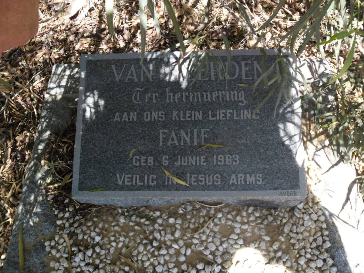HEERDEN Fanie, van 1963-1963