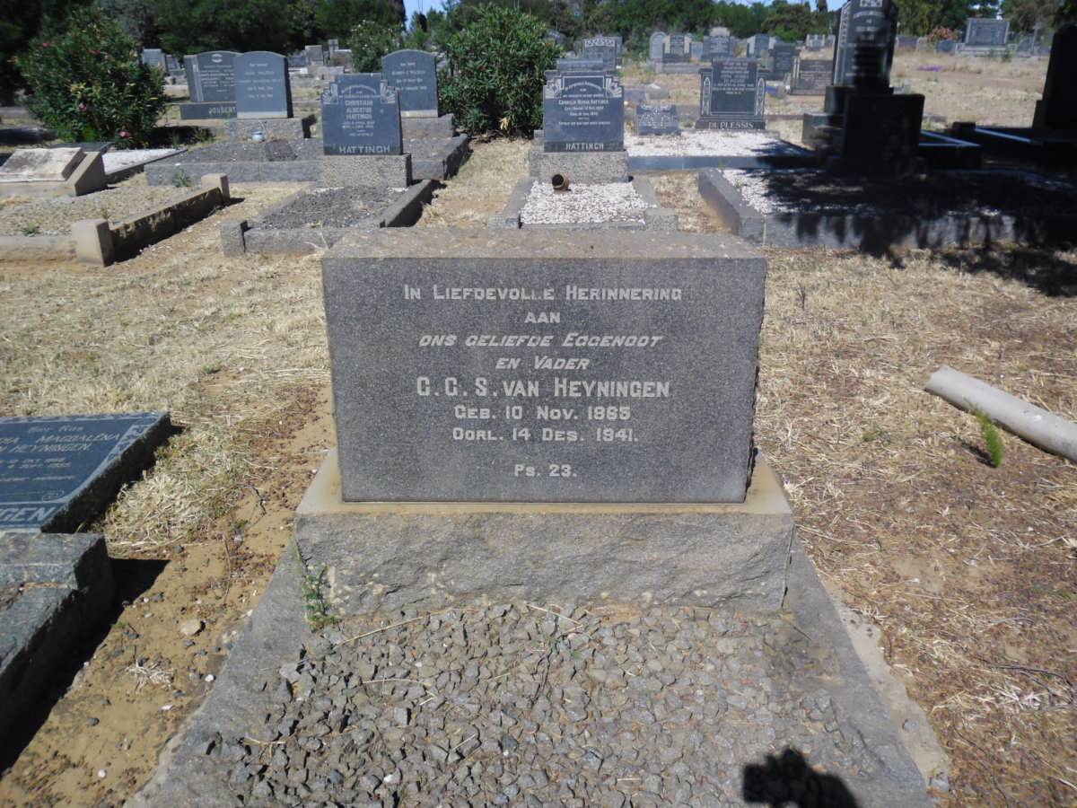 HEYNINGEN G.G.S., van 1865-1941