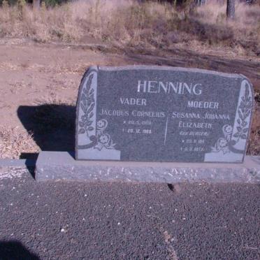 HENNING Jacobus Cornelius 1909-1988 &amp; Susanna Johanna Elizabeth BURGER 1911-1977