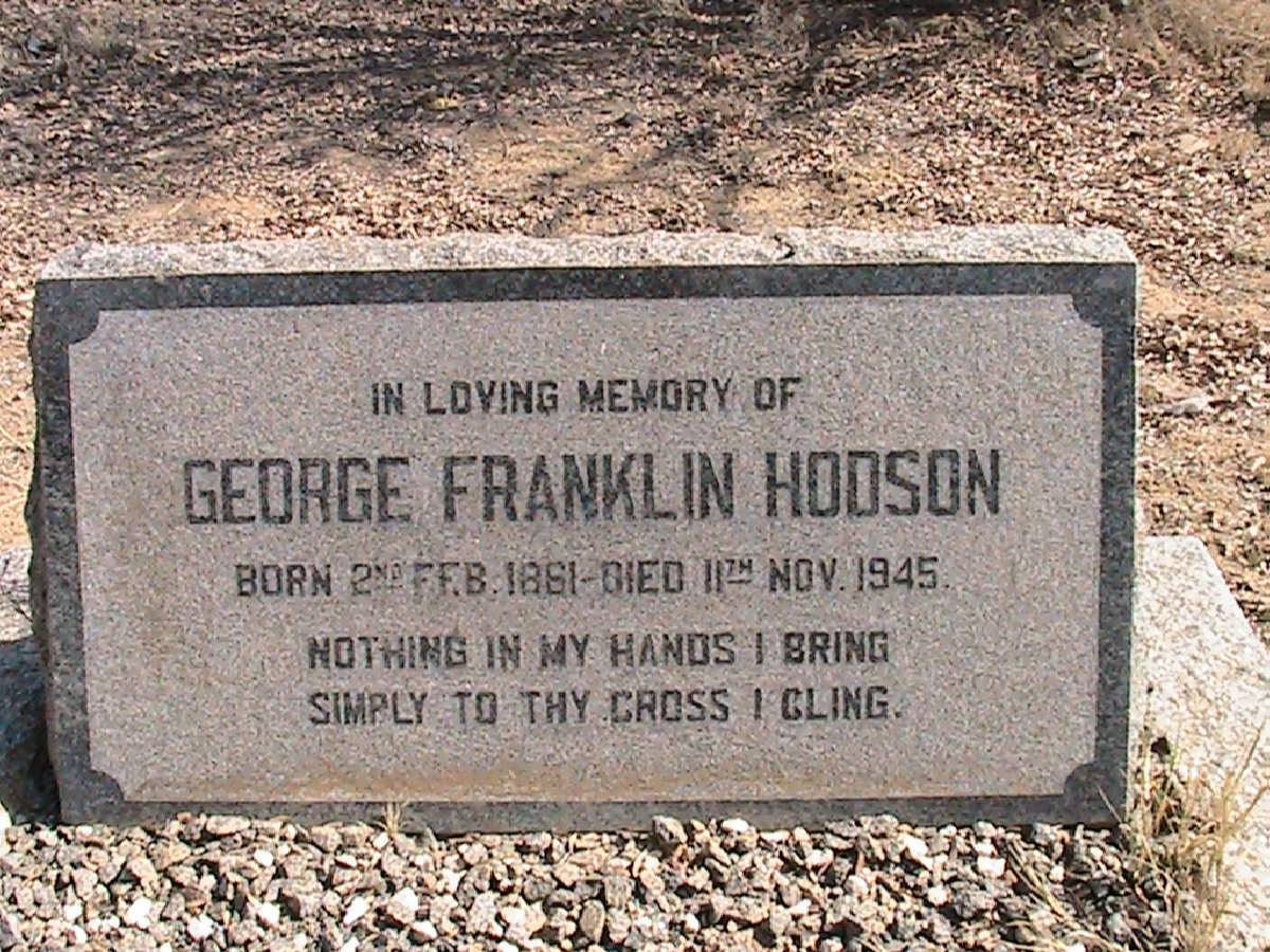 HODSON George Franklin 1861-1945