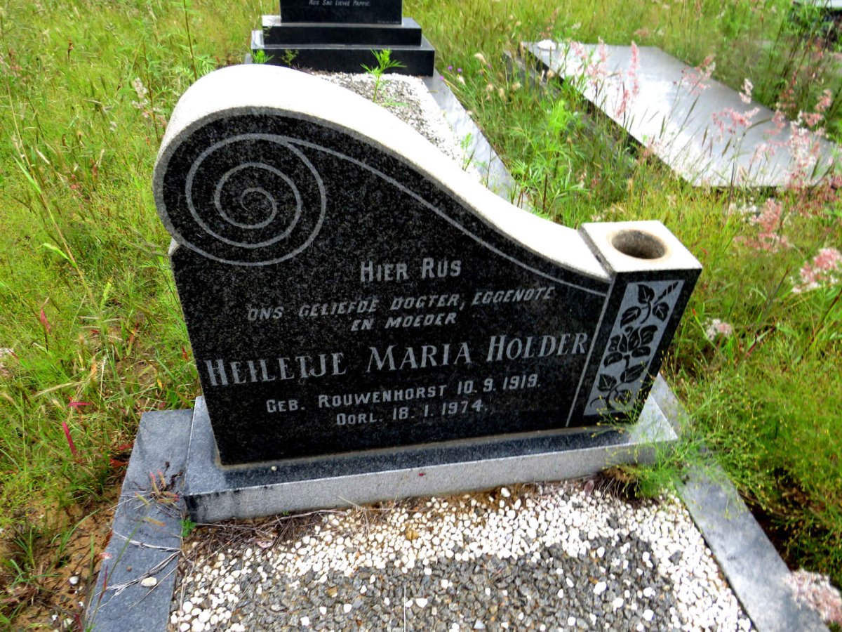 HOLDER Heiletje Maria nee ROUWENHORST 1919-1974