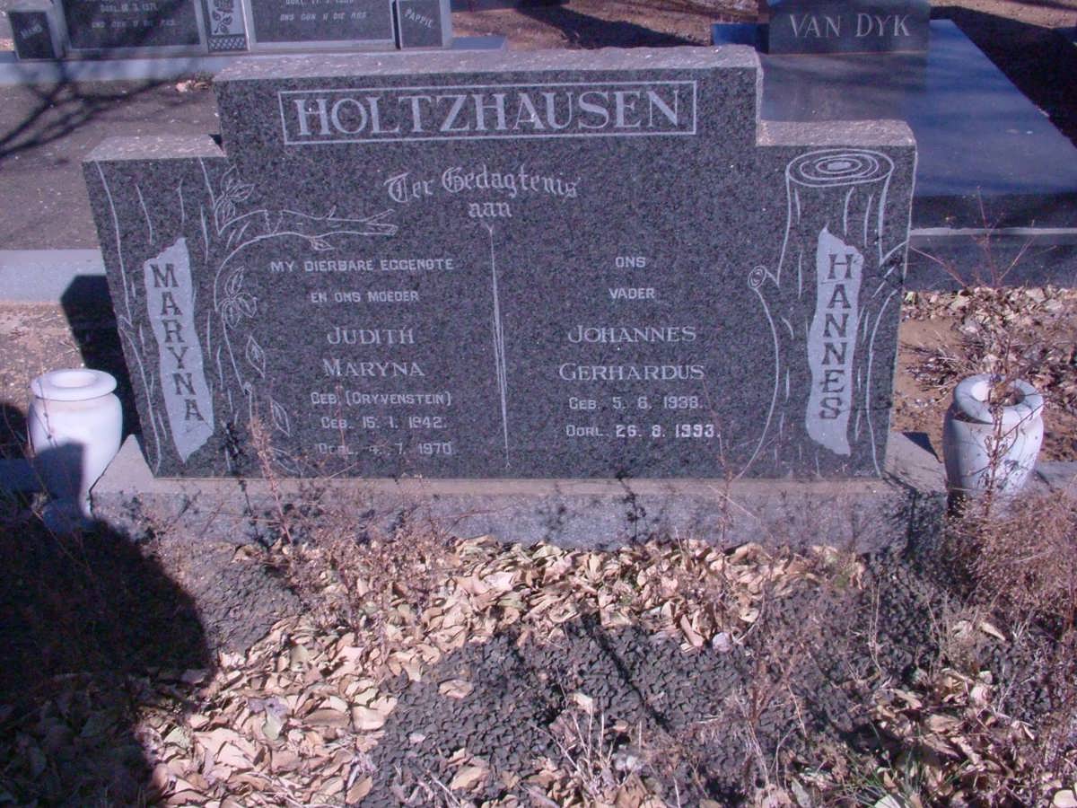 HOLTZHAUSEN Johannes Gerhardus 1938-1993 &amp; Judith Maryna GREYVENSTEIN 1942-1970
