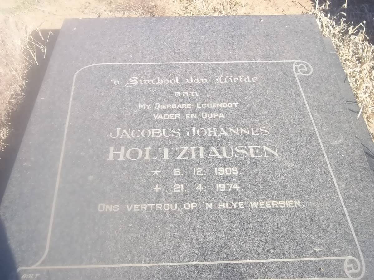 HOLTZHAUSEN Jacobus Johannes 1909-1974
