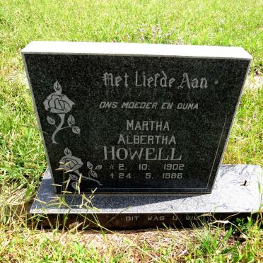 HOWELL Martha Albertina 1902-1986