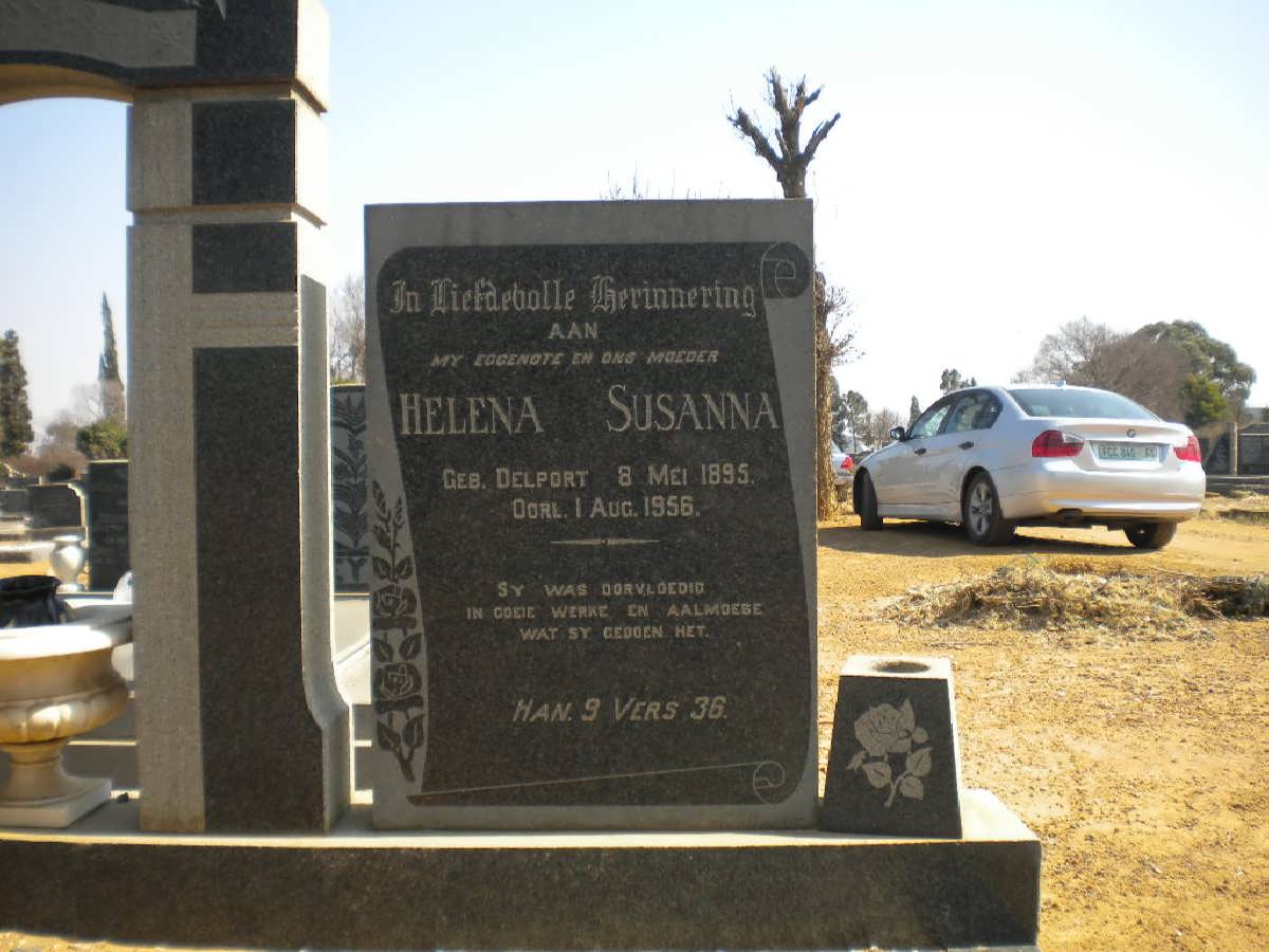 HOVEN Helena Susanna, van der nee  DELPORT 1895-1956