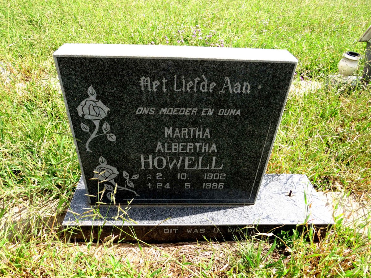 HOWELL Martha Albertina 1902-1986