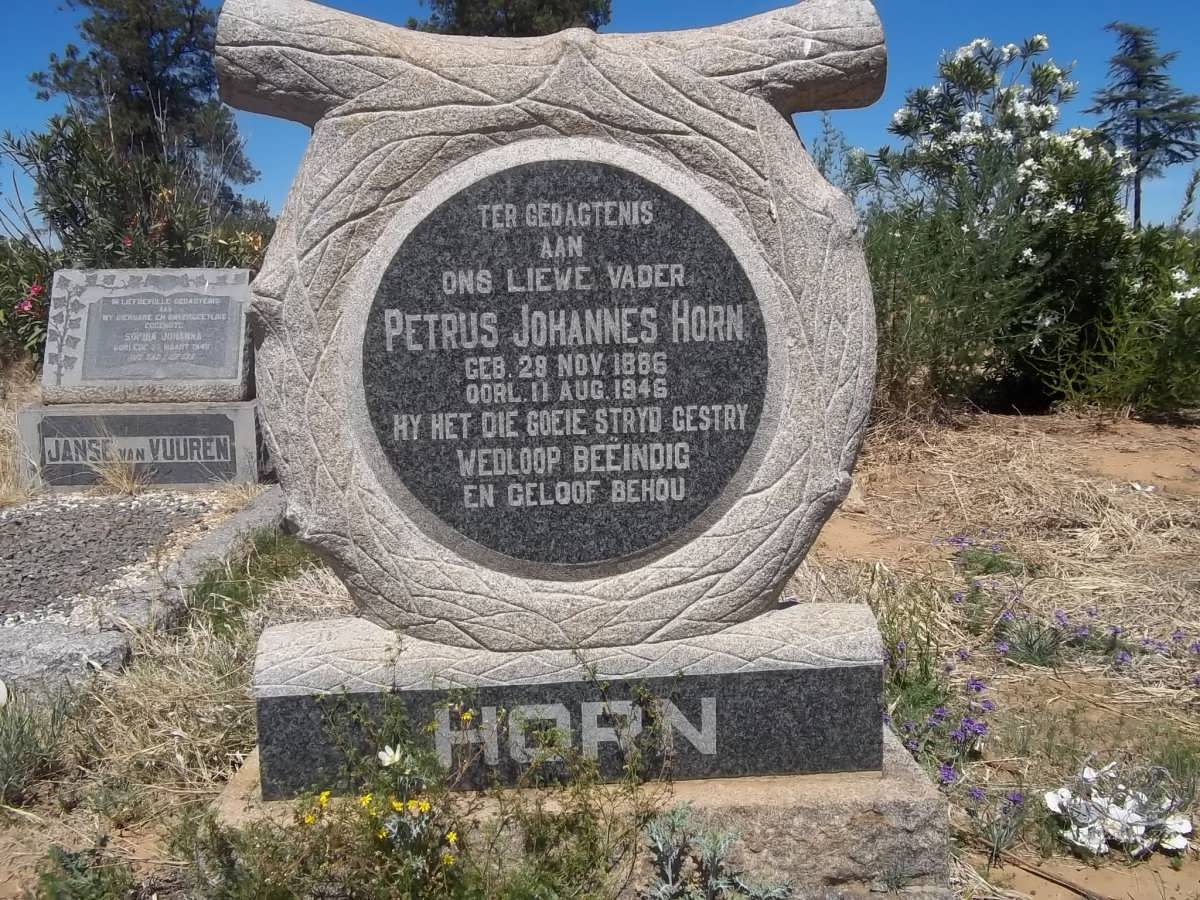 HORN Petrus Johannes 1886-1946