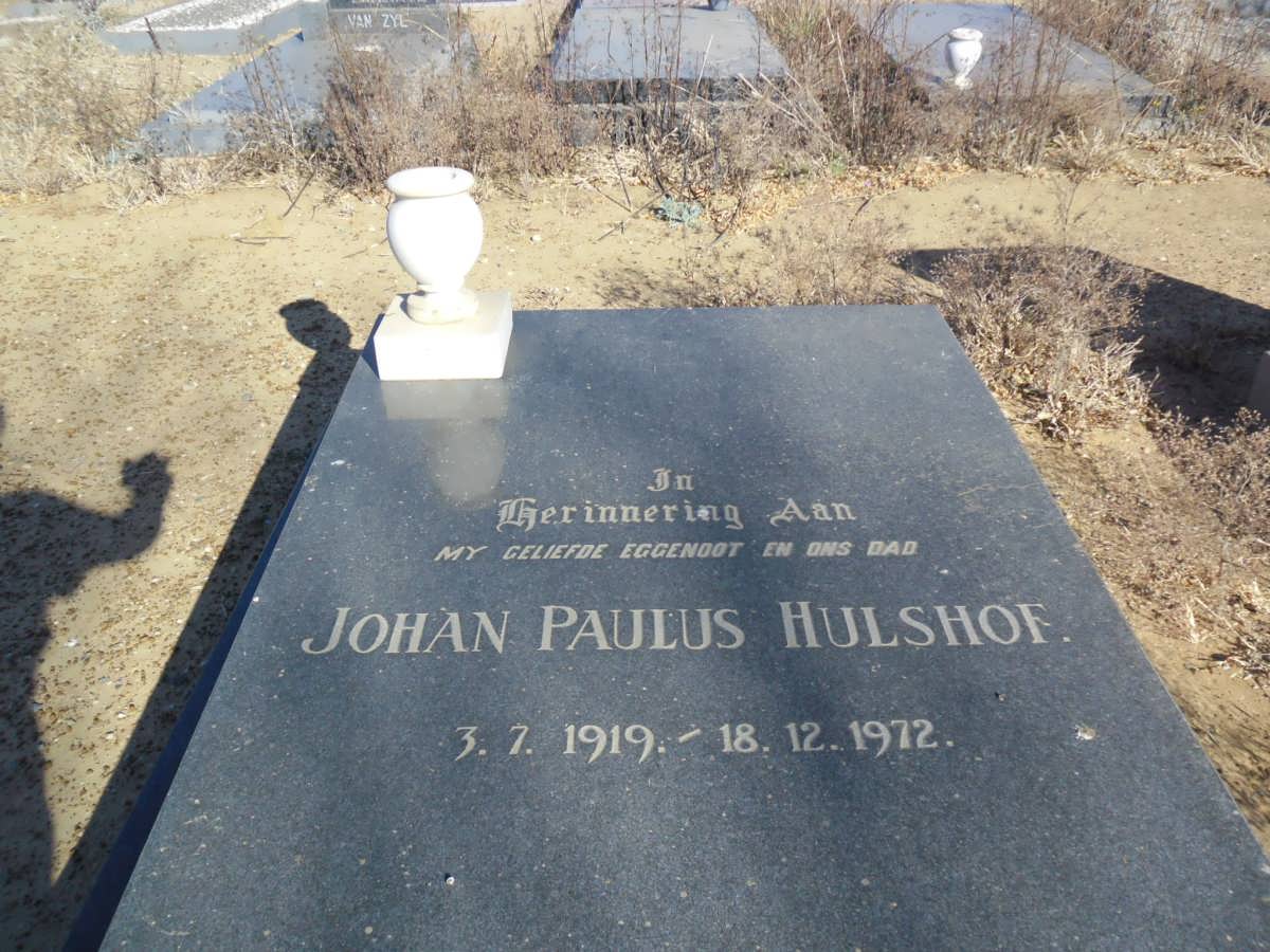 HULSHOF Johan Paulus 1919-1972