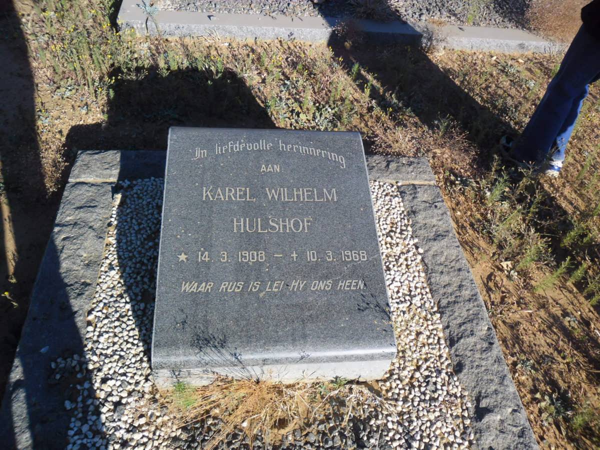 HULSHOF Karel Wilhelm 1908-1968