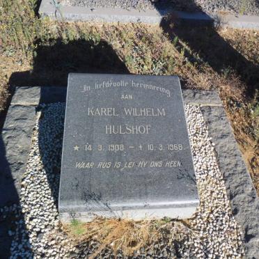 HULSHOF Karel Wilhelm 1908-1968