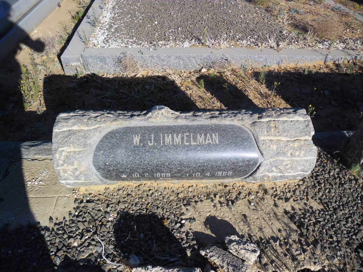 IMMELMAN W.J. 1888-1968