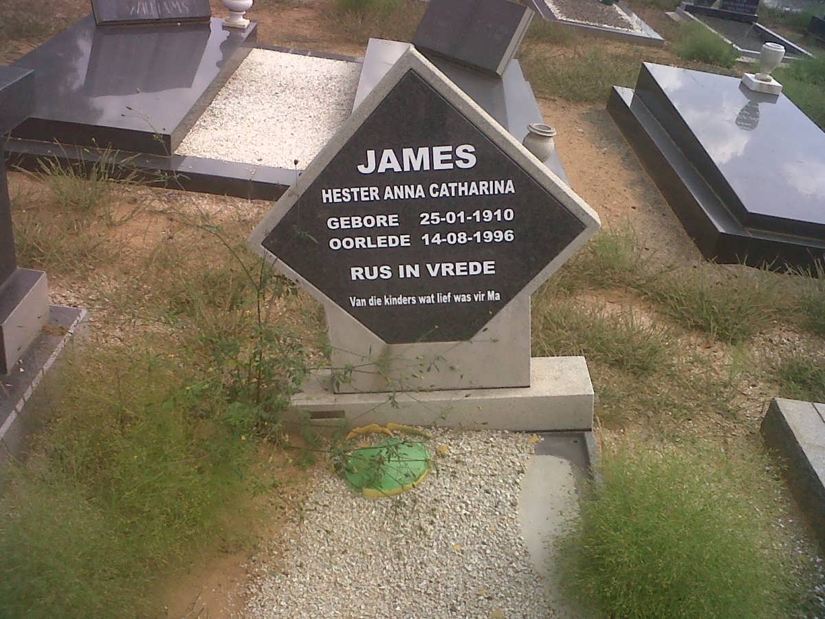 JAMES Hester Anna Catharina 1910-1996