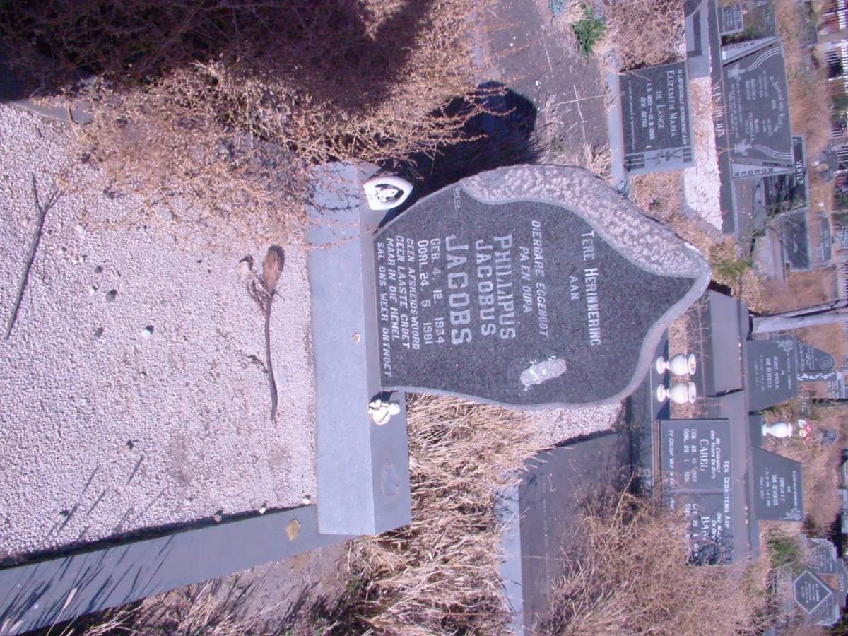 JACOBS Phillipus Jacobus 1934-1981