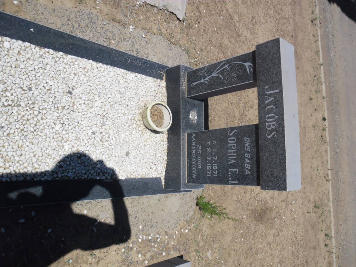 JACOBS Sophia E.J. 1971-1971