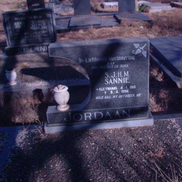 JORDAAN S.J.H.M. nee KLEYNHANS 1915-1996
