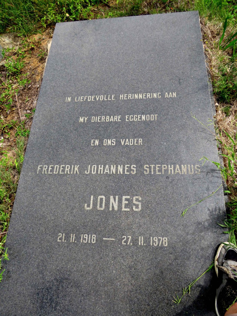 JONES Frederik Johannes Stephanus 1918-1978