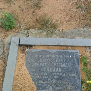 JORDAAN Andries Johannes 1913-1983 &amp; Maria Magdalena HAAS 1914- 