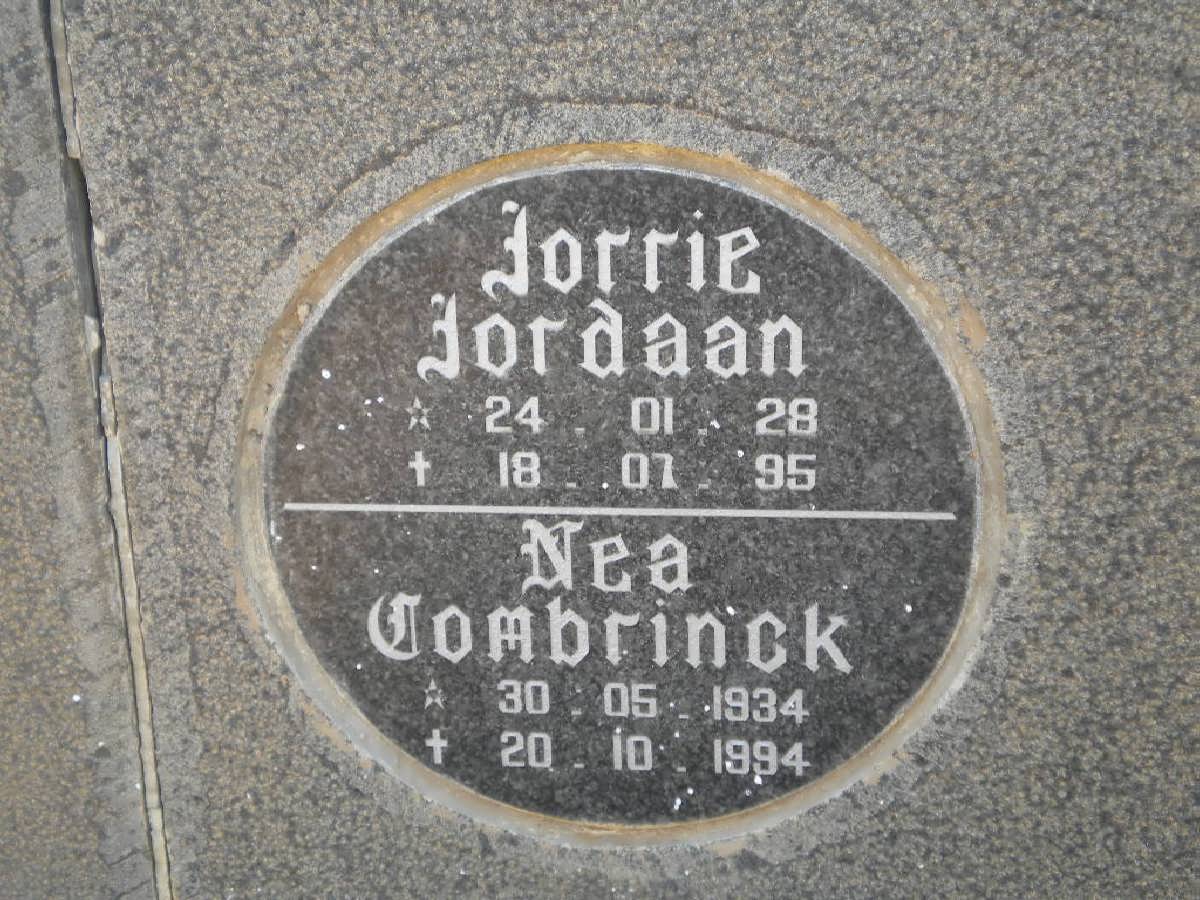 JORDAAN Jorrie 1928-1995 :: COMBRINCK Nea 1934-1994