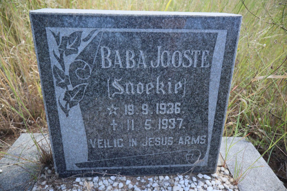 JOOSTE Snoekie 1936-1937
