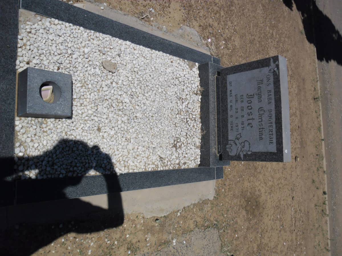 JOOSTE Maryna Christina 1971-1971