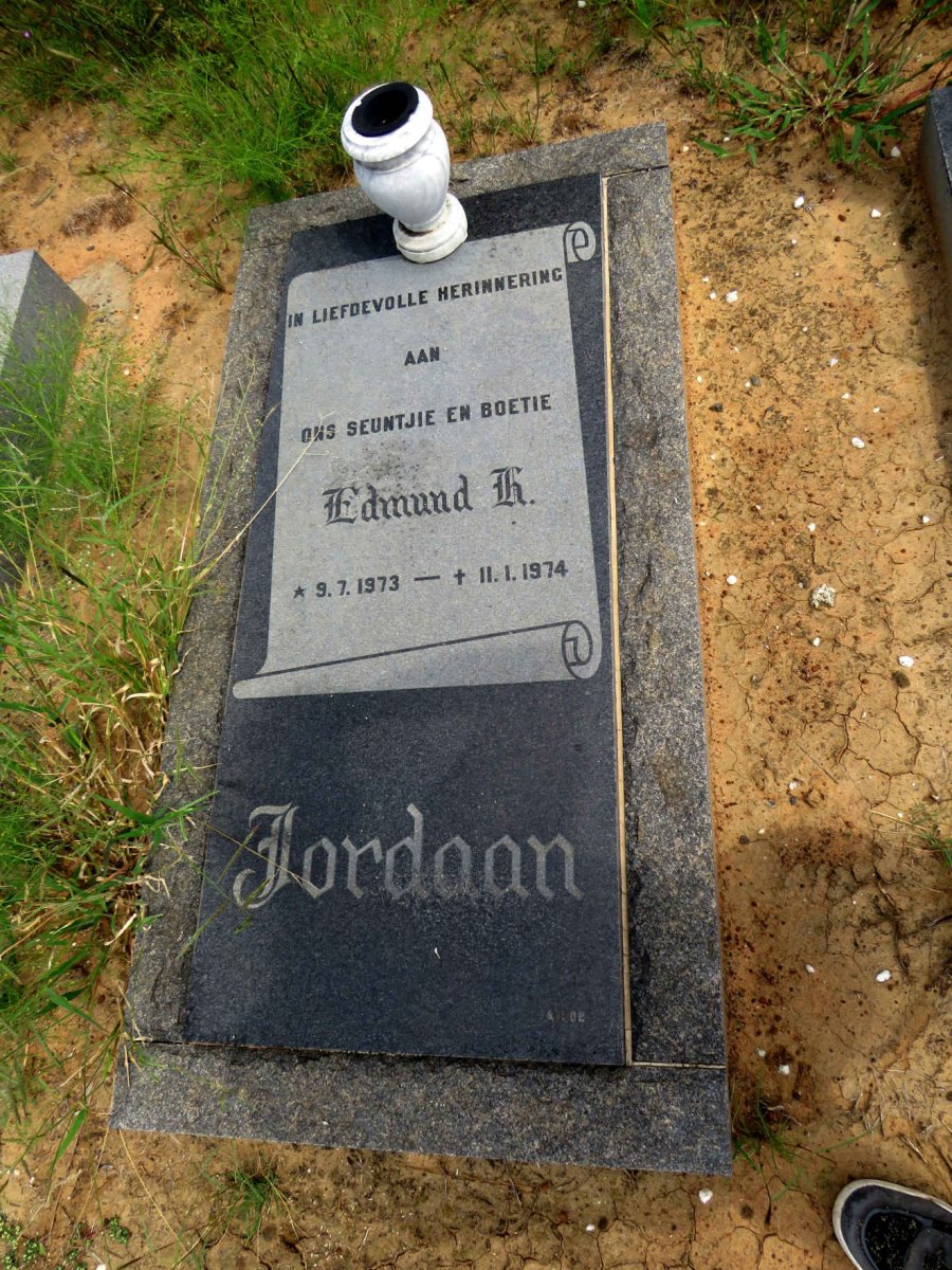 JORDAAN Edmund K. 1973-1974