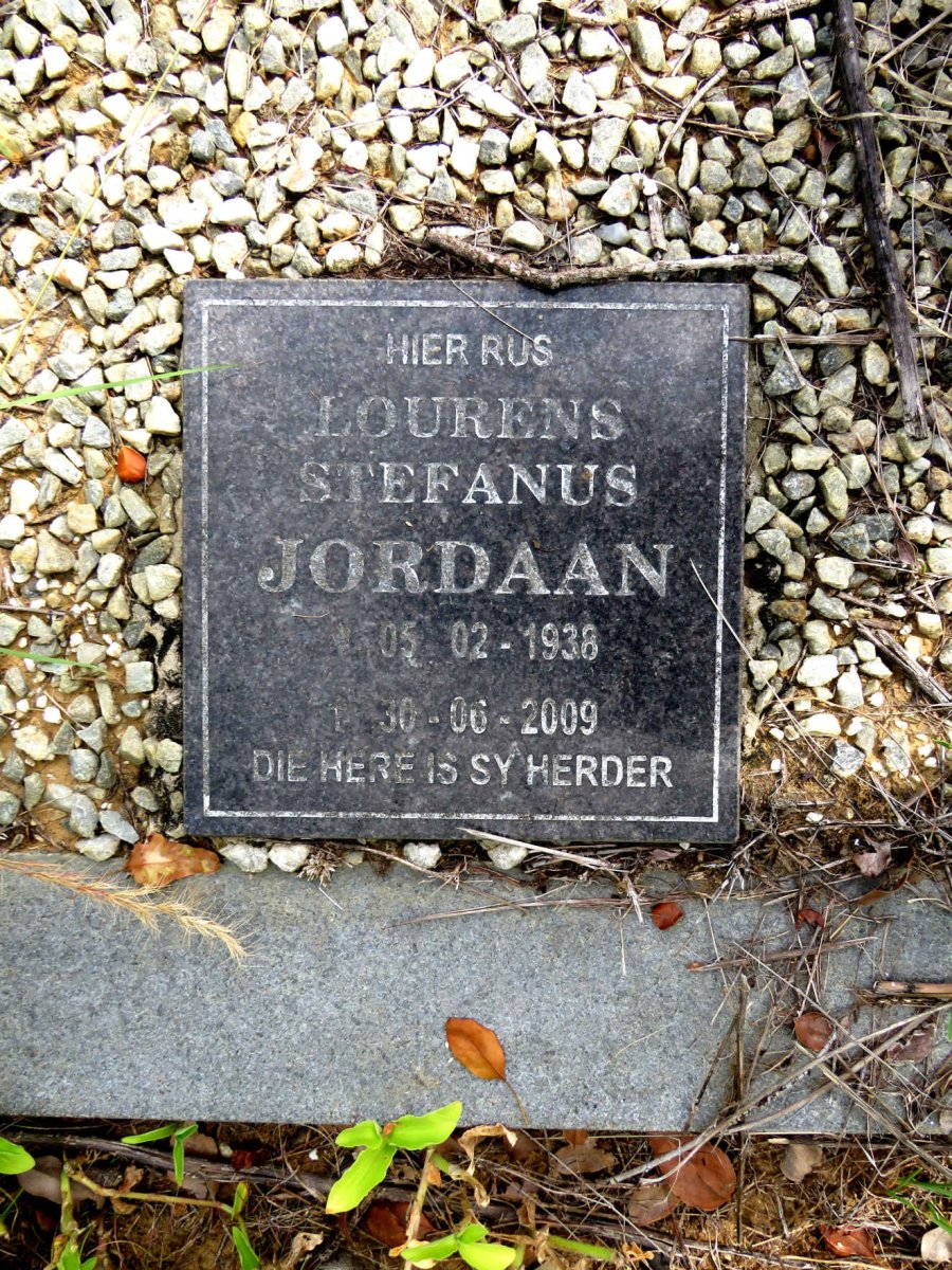 JORDAAN Lourens Stefanus 1938-2009