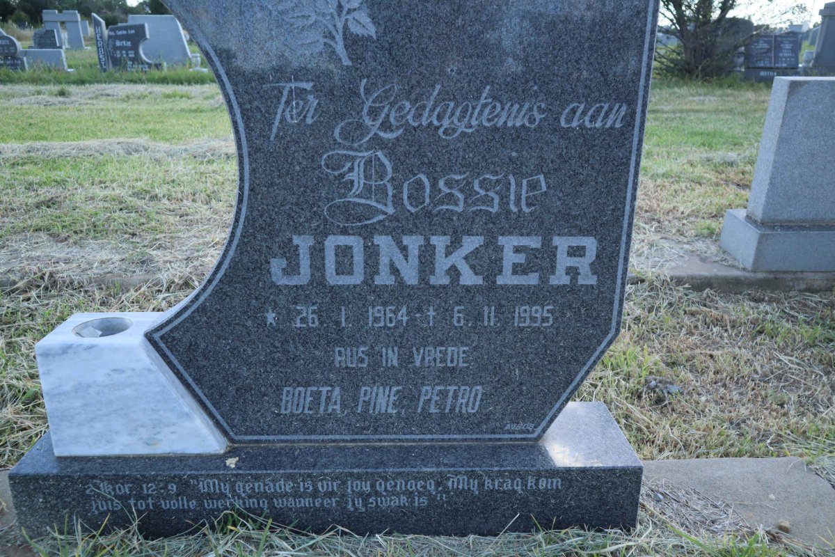 JONKER Bossie 1964-1995