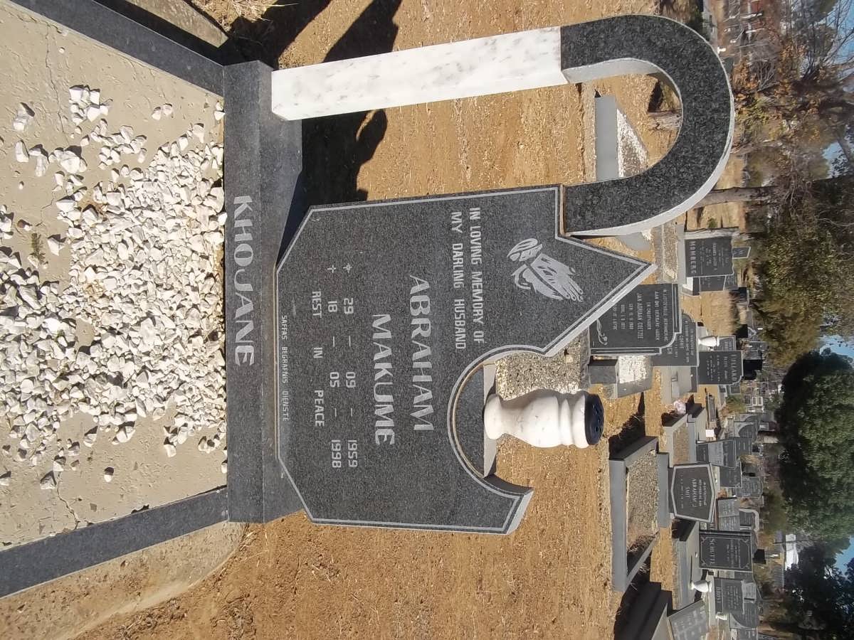 KHOJANE Abraham Makume 1959-1998
