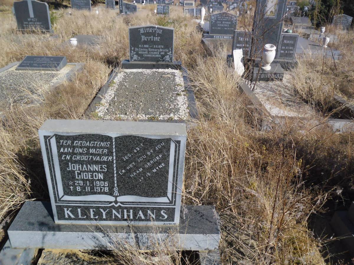 KLEYNHANS Johannes Gideon 1905-1978
