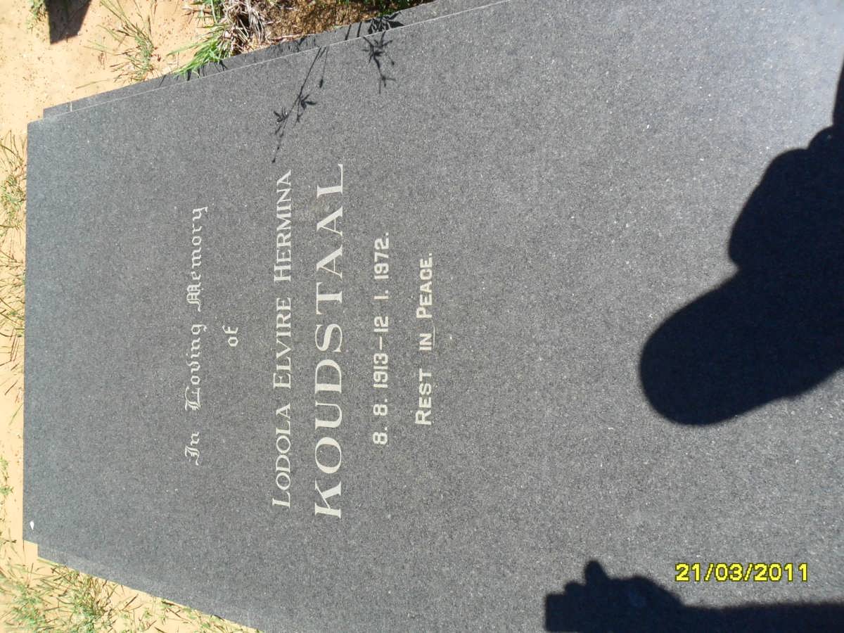 KOUDSTAAL Lodola Elvire Hermina 1913-1972