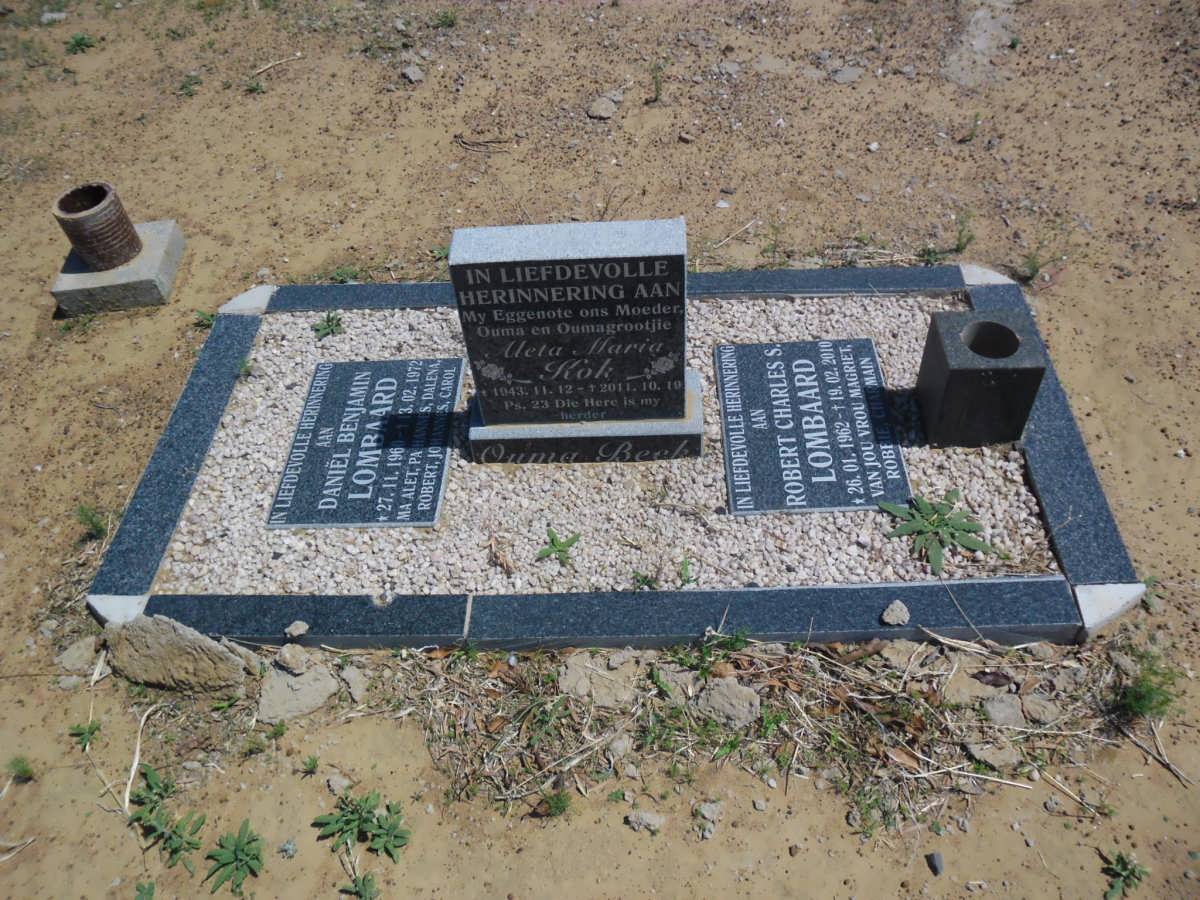 KOK Aleta Maria 1943-2011 :: LOMBAARD Daniël Benjamin 1960-1972 :: LOMBAARD Robert Charles 1962-2010