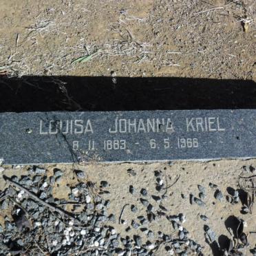 KRIEL Louisa Johanna 1883-1966