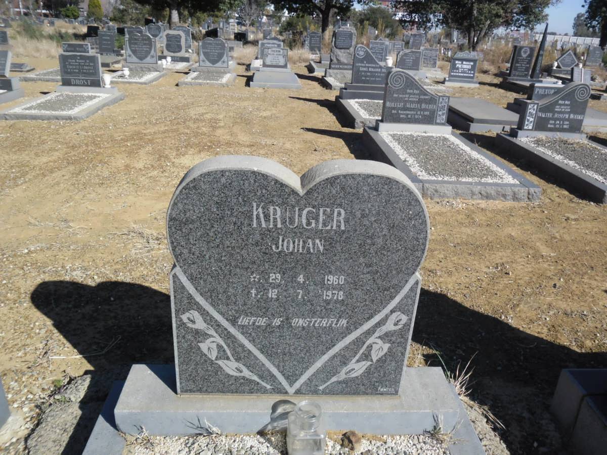 KRUGER Johan 1960-1976
