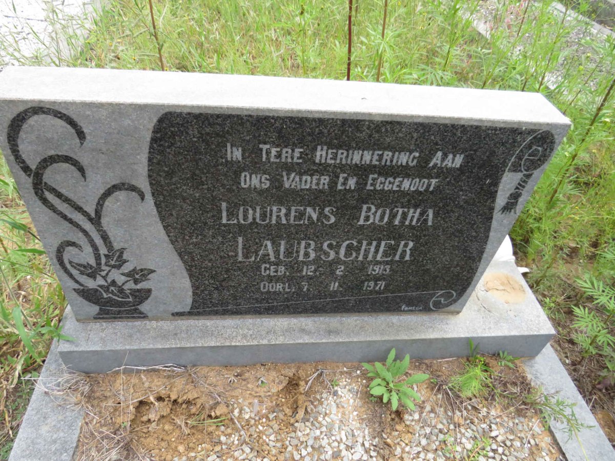 LAUBSCHER Lourens Botha 1913-1971