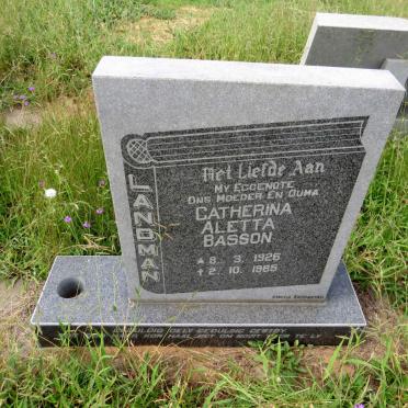 LANDMAN Catherina Aletta Basson 1926-1985