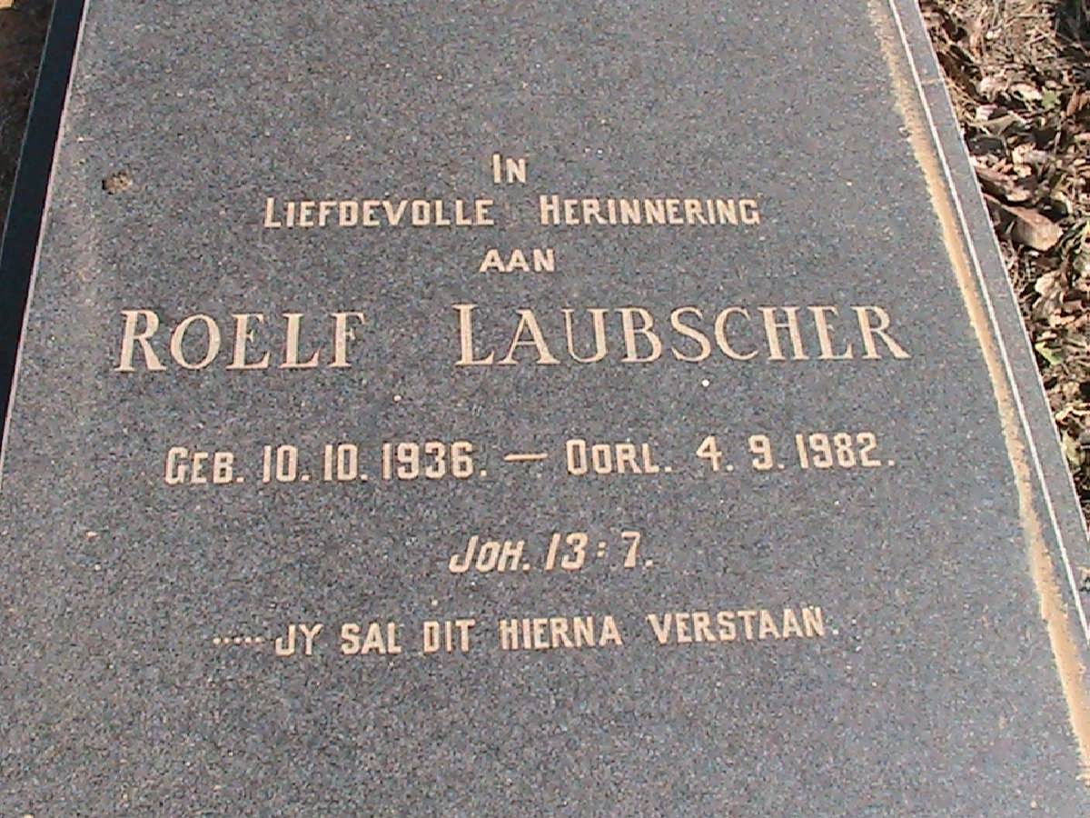 LAUBSCHER Roelf 1936-1982