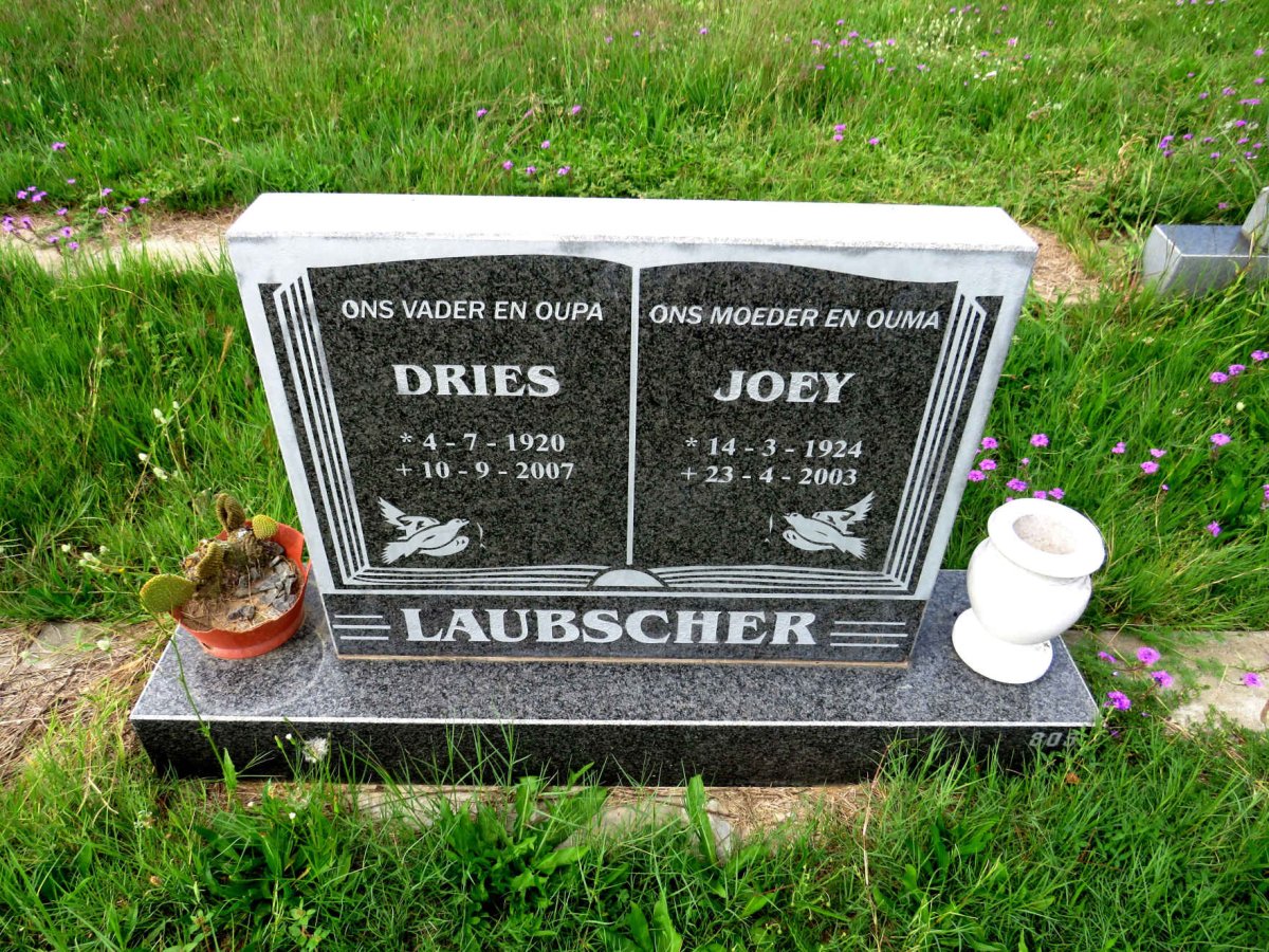 LAUBSCHER Dries 1920-2007 & Joey 1924-2003