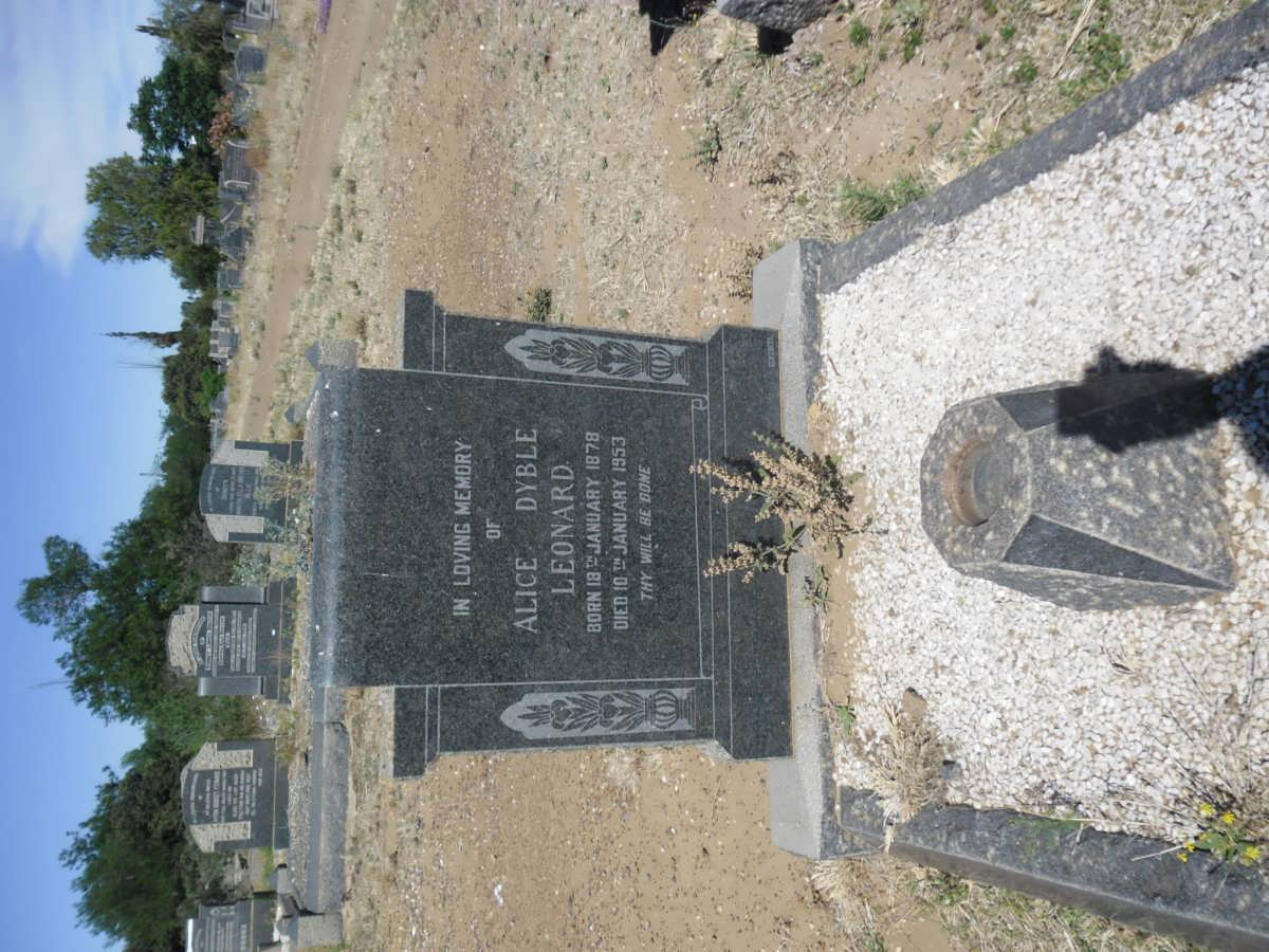 LEONARD Alice Dyble 1879-1953