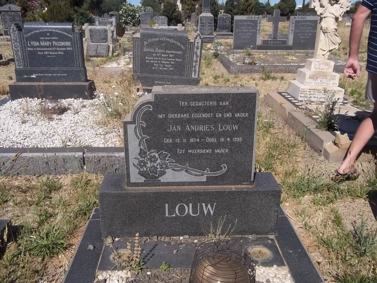 LOUW Jan Andries 1874-1956