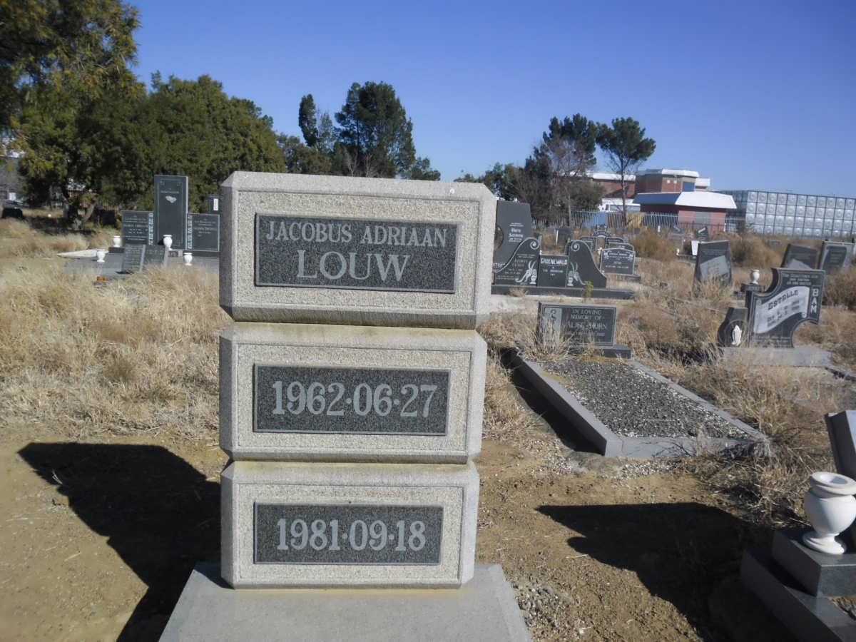 LOUW Jacobus Adriaan 1962-1981