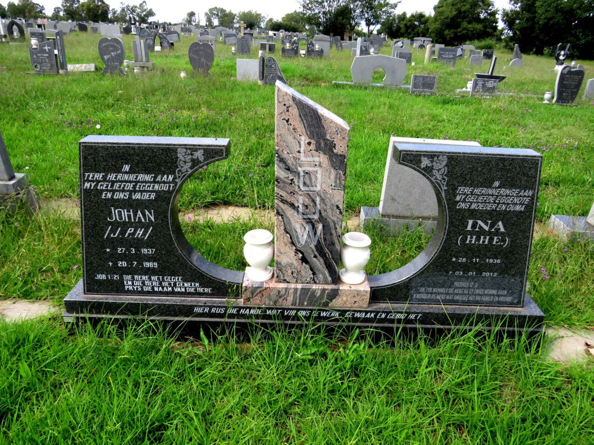 LOUW Johan 1937-1989 & Ina 1936-2012
