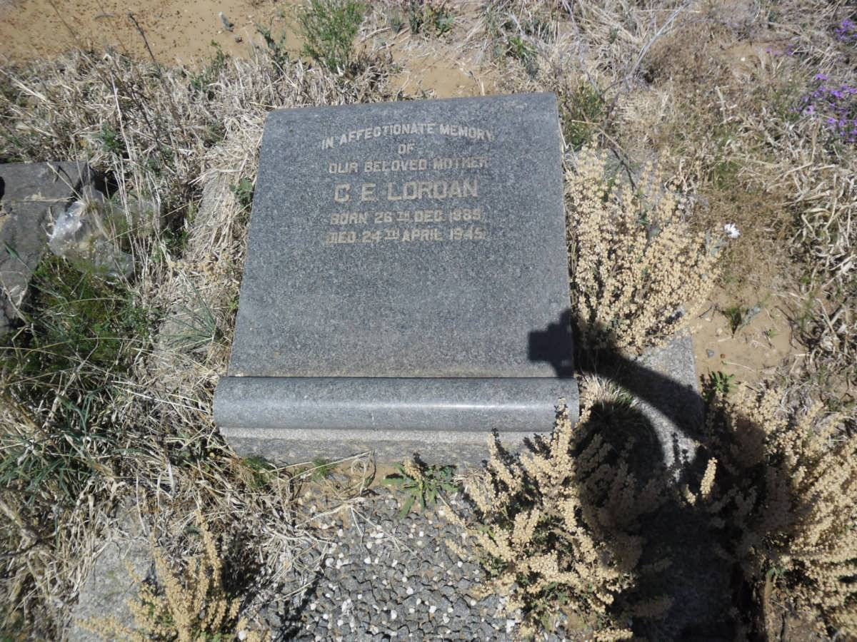 LORDAN C.E. 1885-1945