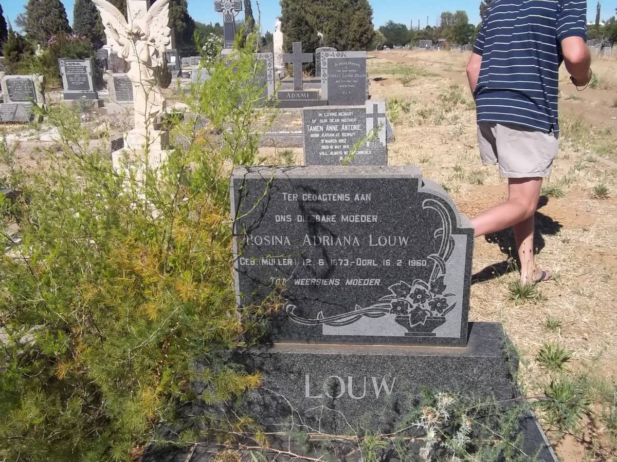 LOUW Rosina Adriana nee MULLER 1873-1960