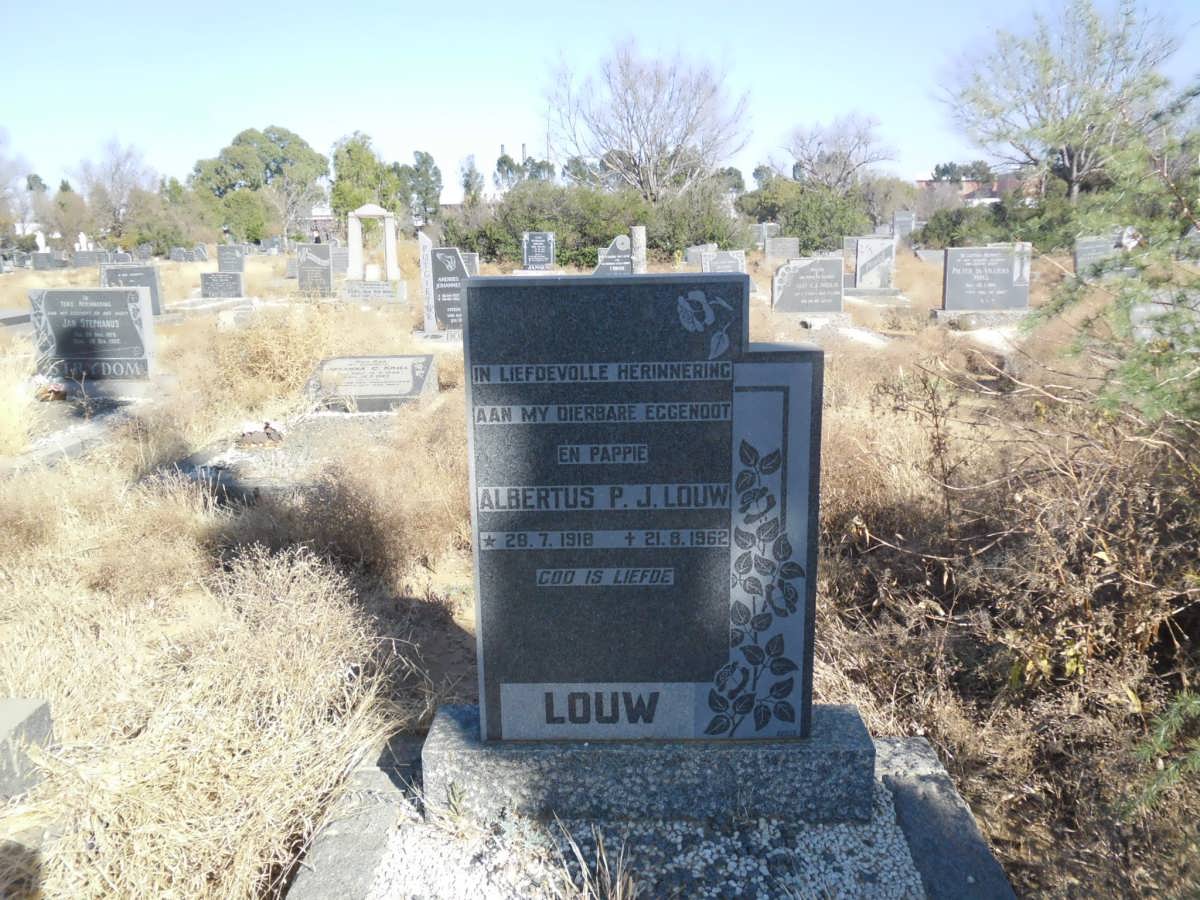 LOUW Albertus P.J. 1918-1962