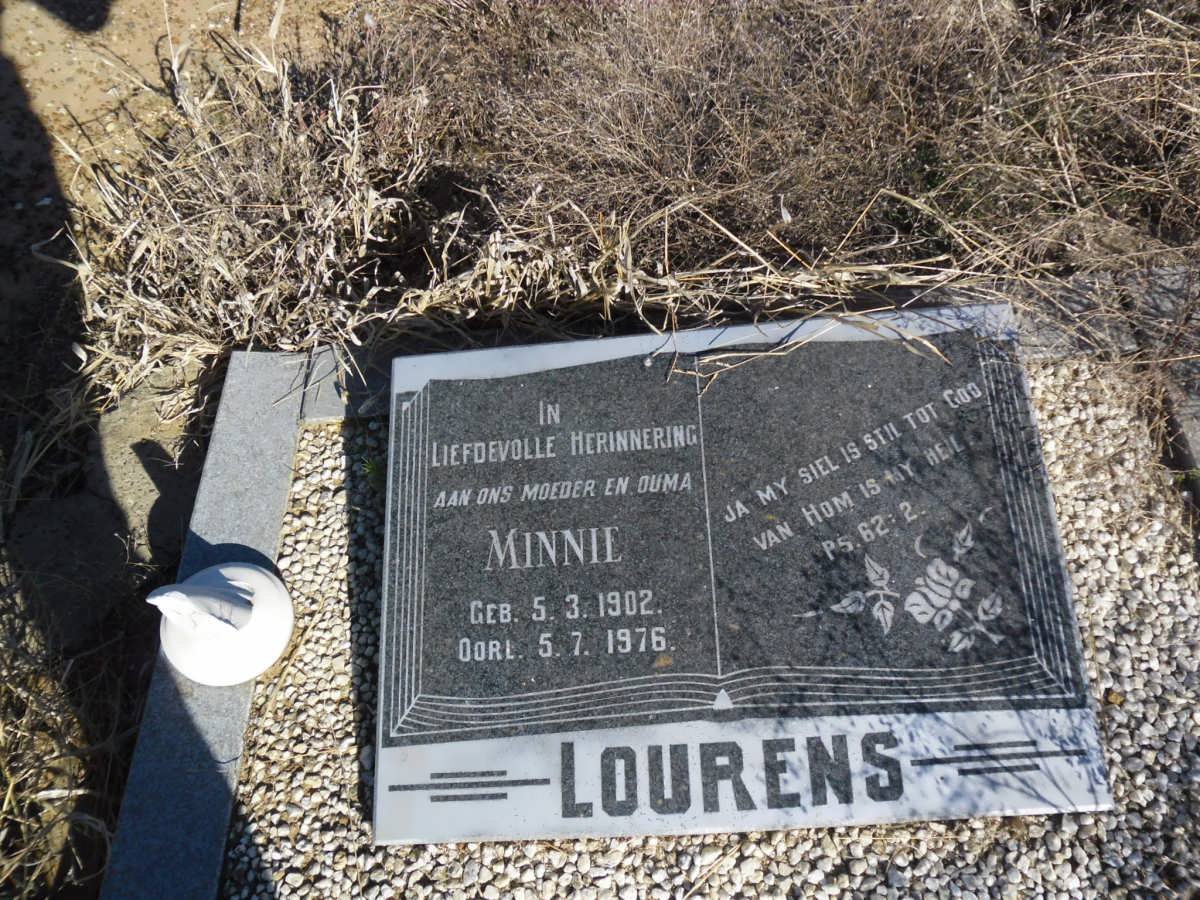 LOURENS Minnie 1902-1976